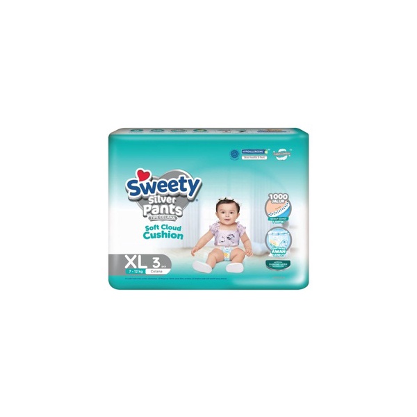 Sweety Silver Pants XL isi 3s Indonesia Distribution Hub