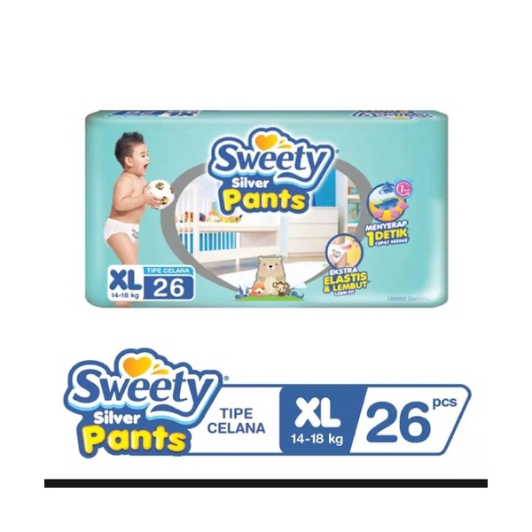 Sweety Silver Pants Xl 26 Indonesia Distribution Hub
