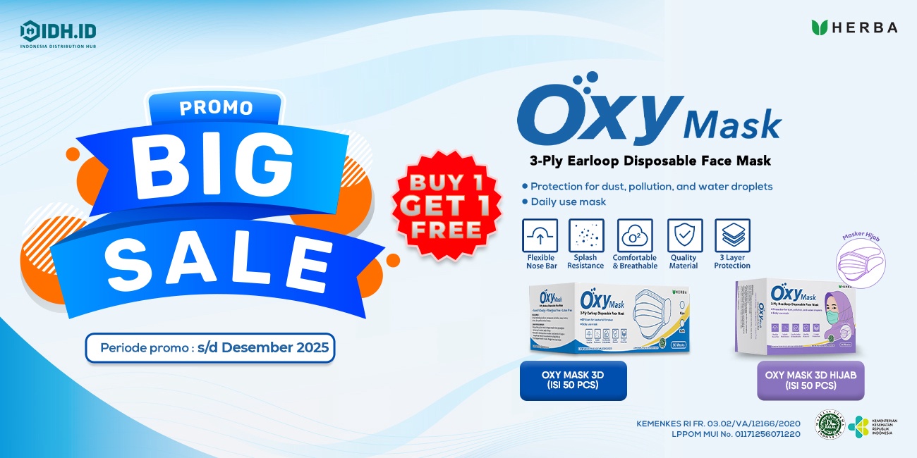 Promo Masker Herbatama Oxy Mask Buy 1 Get 1 Oktober 2025