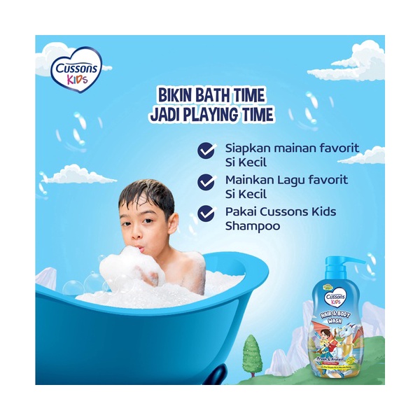 Cussons Baby Hair & Body Wash Protect & Care 250mL Indonesia